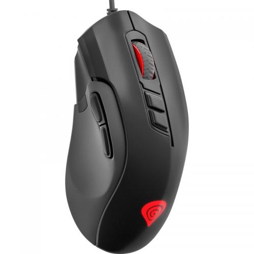 Mouse Optic Natec Xenon 400, RGB LED, USB, Black