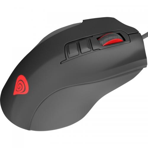 Mouse Optic Natec Xenon 400, RGB LED, USB, Black