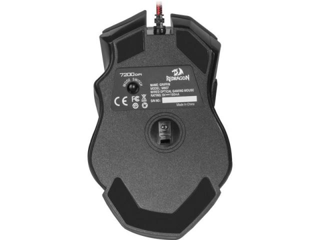 Mouse Optic Redragon Griffin, RGB LED, USB, Black