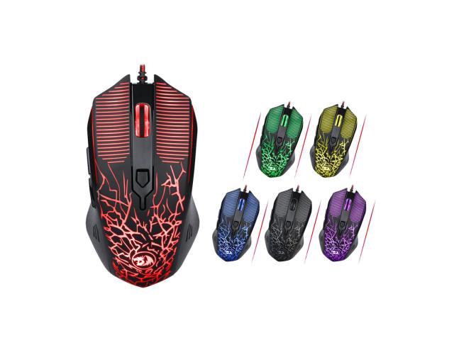 Mouse Optic Redragon Inquisitor, RGB LED, USB, Black