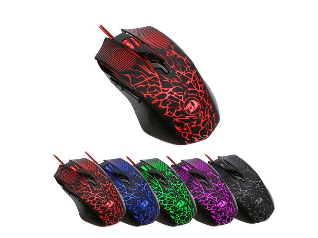 Mouse Optic Redragon Inquisitor, RGB LED, USB, Black