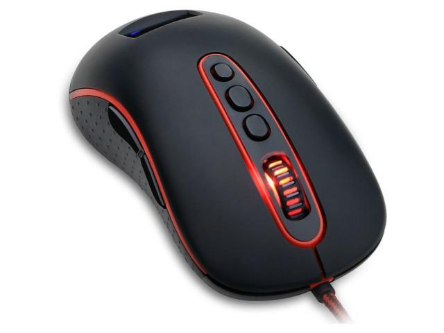 Mouse Optic Redragon Mars, RGB LED, USB, Black-Red