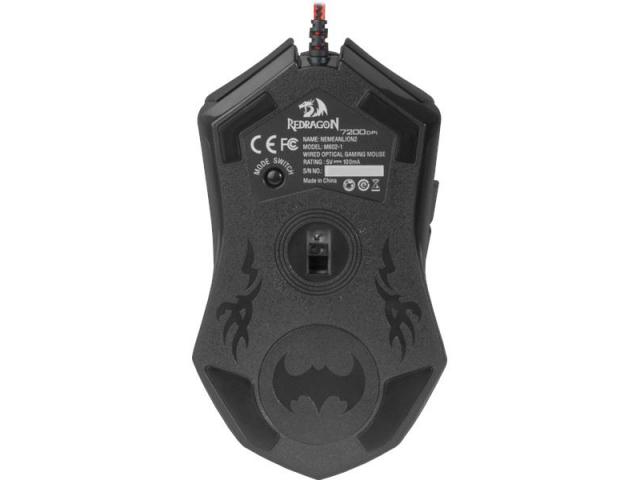 Mouse Optic Redragon Nemeanlion2, RGB LED, USB, Black-Red