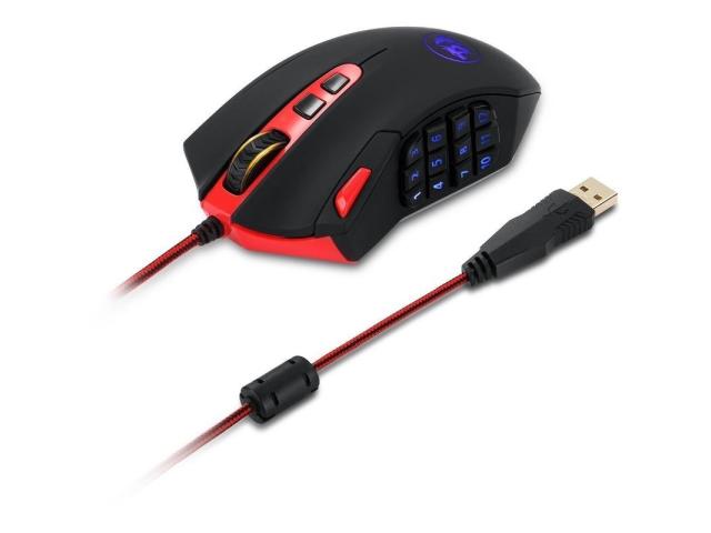 Mouse Laser Redragon Perdition, RGB LED, USB, Black