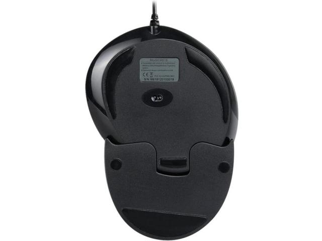 Mouse Optic Delux M618BU, USB, Black-Grey