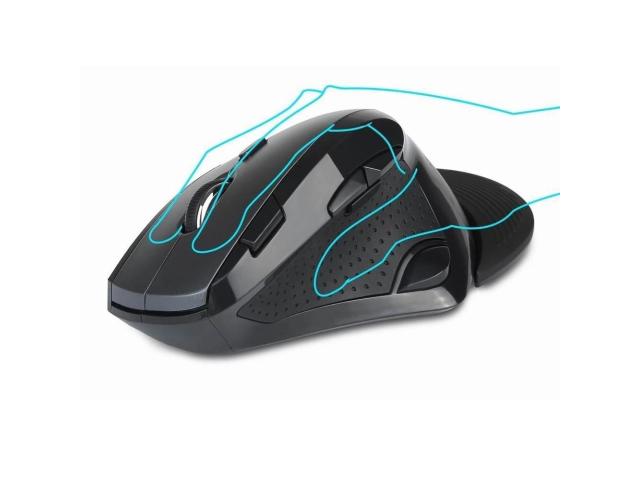 Mouse Optic Delux M910, Wireless, Black