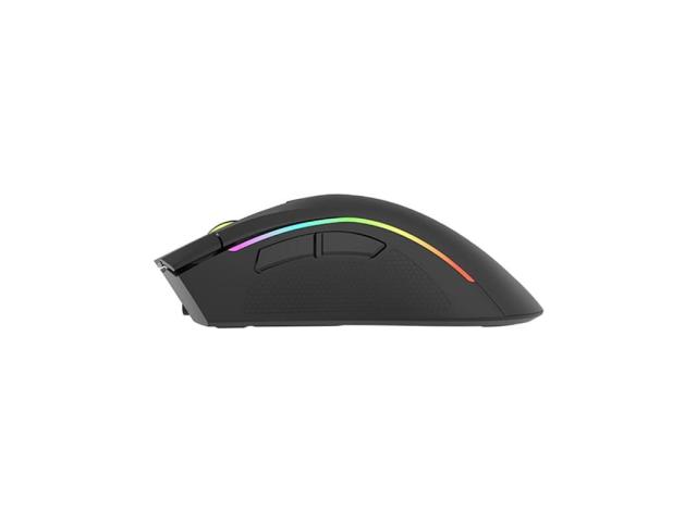 Mouse Optic Delux M625 PLUS, USB/USB Wireless, Black