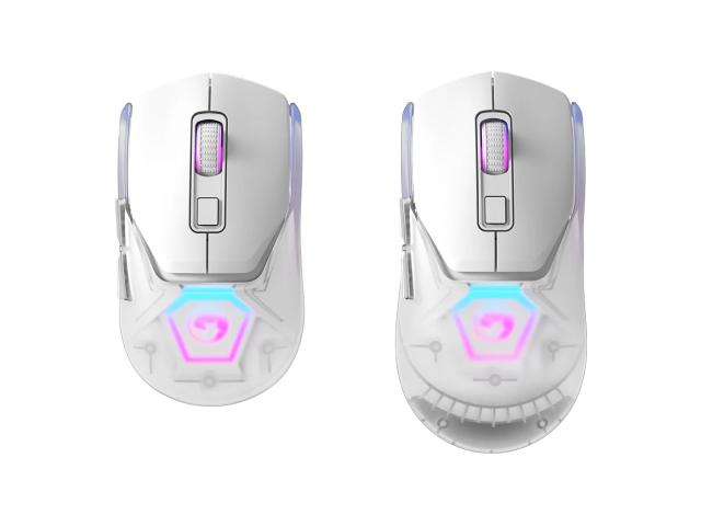 Mouse optic Marvo Fit Pro G1W, USB Wireless/Bluetooth, White