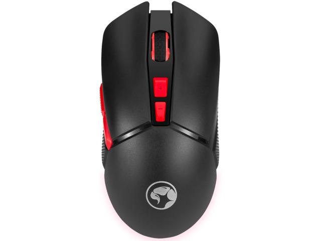 Mouse Optic Marvo M701W, USB/USB Wireless, Black