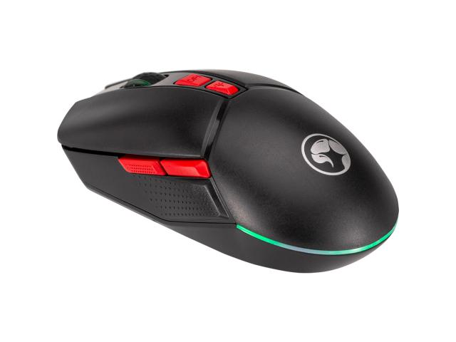 Mouse Optic Marvo M701W, USB/USB Wireless, Black