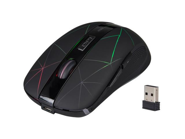 Mouse Optic Marvo M730W, RGB LED, USB Wireless, Black