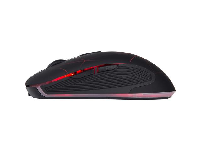 Mouse Optic Marvo M730W, RGB LED, USB Wireless, Black
