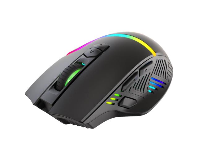 Mouse Optic Marvo M791W, RGB LED, USB/USB Wireless, Black