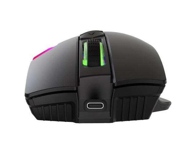 Mouse Optic Marvo M791W, RGB LED, USB/USB Wireless, Black