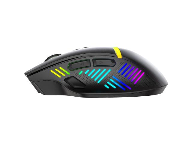 Mouse Optic Marvo M791W, RGB LED, USB/USB Wireless, Black