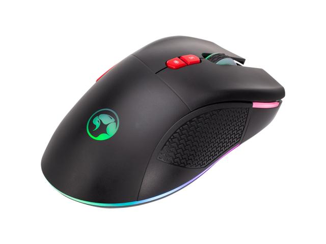 Mouse Optic Marvo M797W, USB/USB Wireless, Black