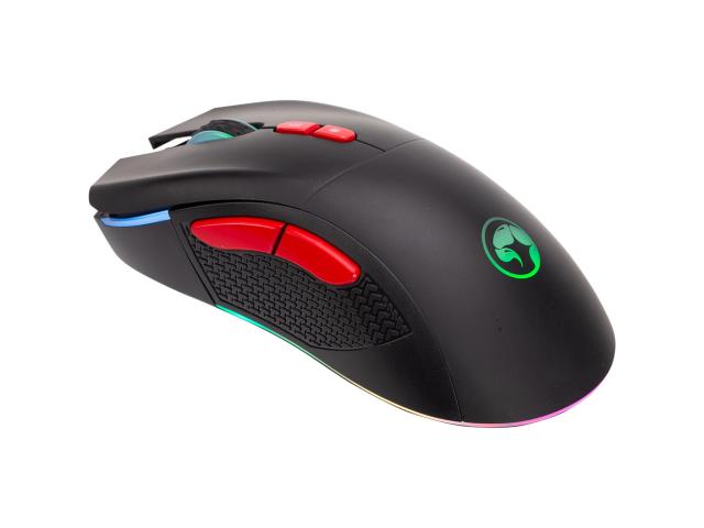Mouse Optic Marvo M797W, USB/USB Wireless, Black