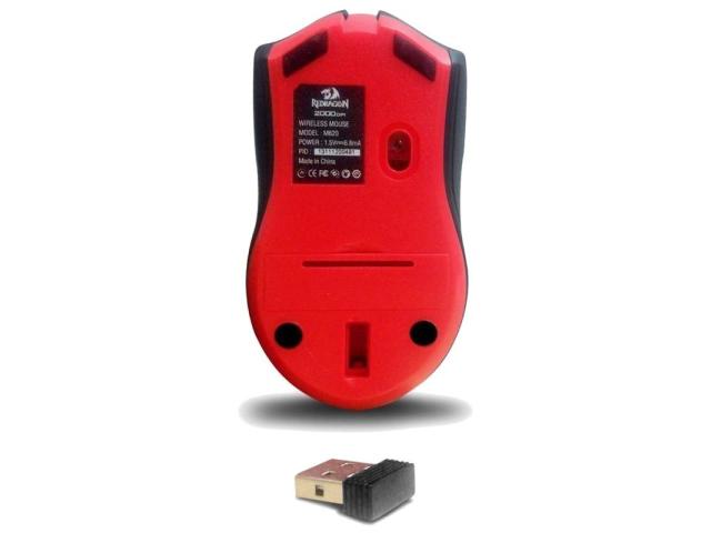 Mouse Optic Redragon M620, USB Wireless, Black-Red