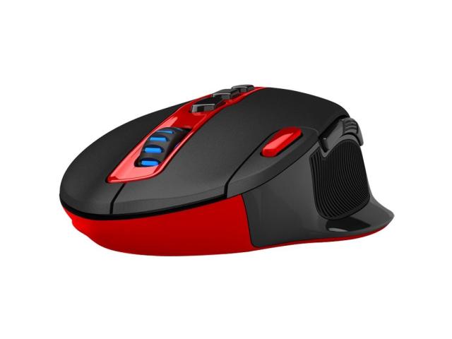 Mouse Optic Redragon Shark, Red LED, USB Wireless, Black-Red