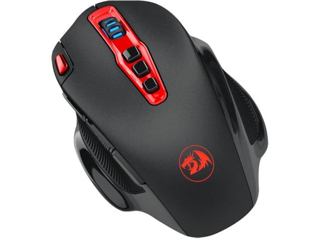 Mouse Optic Redragon Shark, Red LED, USB Wireless, Black-Red