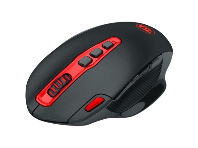 Mouse Optic Redragon Shark, Red LED, USB Wireless, Black-Red