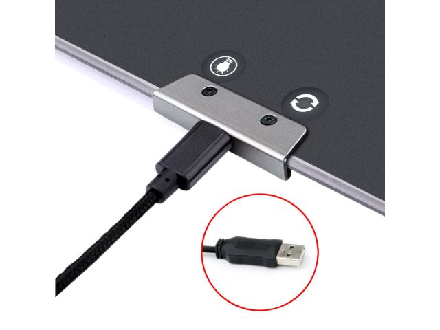 Mouse pad Redragon Aurora RGB, Black