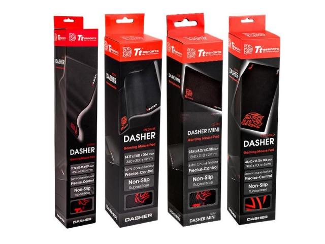 Mouse pad Thermaltake Tt eSPORTS by DASHER 2016, Black-Red