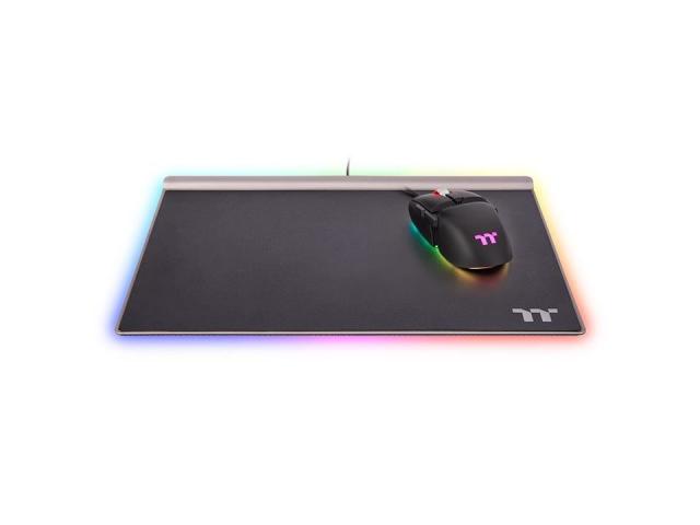 Mouse Pad Thermaltake Premium Argent MP1, RGB LED, Black