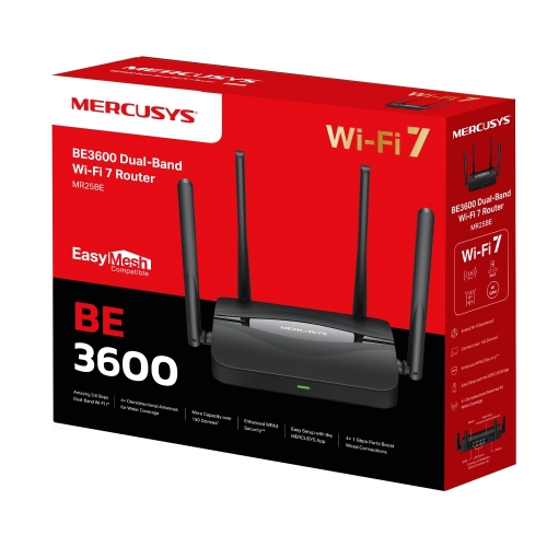 MERCUSYS Dual-Band Wi-Fi 7 Router MR25BE