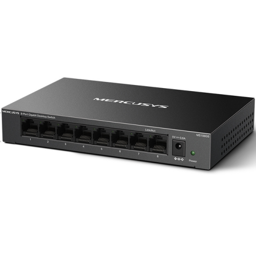 SWITCH MERCUSYS, porturi Gigabit x 8, unmanaged, carcasa metal, 