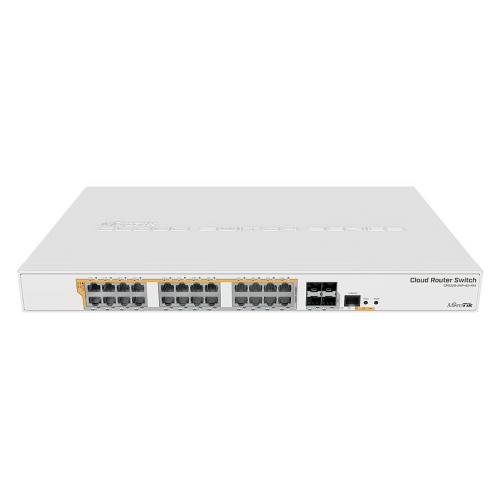 Switch MikroTik CRS328-24P-4S+RM, 24 porturi, PoE+