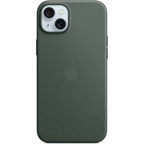 Protectie pentru spate Apple FineWoven cu MagSafe pentru iPhone 15 Plus, Evergreen