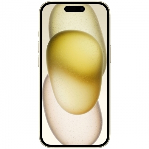 Telefon mobil Apple iPhone 15, Dual SIM Hybrid, 128GB, 6GB RAM, 5G, Yellow