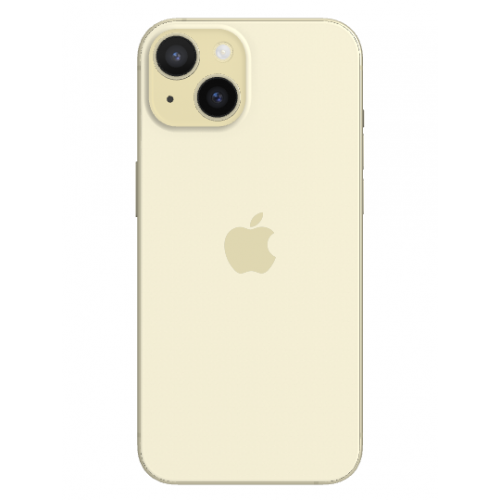 Telefon mobil Apple iPhone 15, Dual SIM Hybrid, 128GB, 6GB RAM, 5G, Yellow