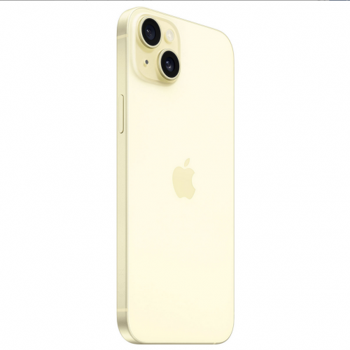 Telefon mobil Apple iPhone 15 Plus, Dual SIM Hybrid, 128GB, 6GB RAM, 5G, Yellow