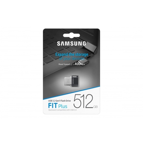 Stick Memorie Samsung FIT Plus 512GB, USB 3.0, Black
