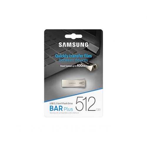 Stick Memorie Samsung BAR Plus (2024) 512GB, USB 3.1, Champagne Silver