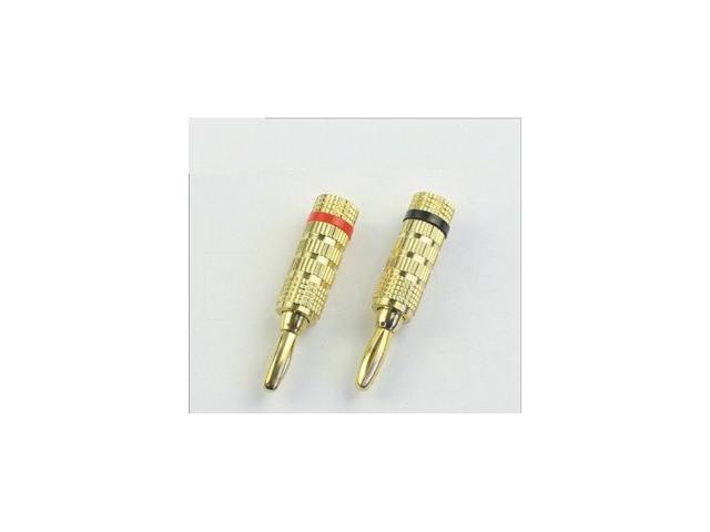 Mufa banana tata, 4mm, cu surub, metal, rosu, contacte aurite
 OEM HCT11684