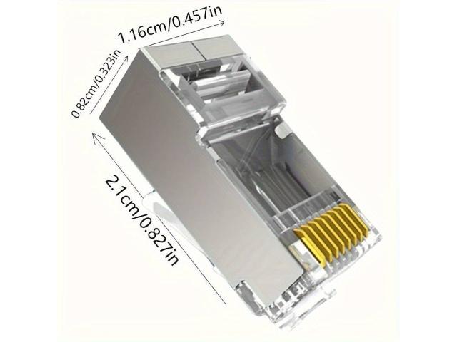 Mufa RJ45 FTP ecranata, cat.6A, passthrough (100buc)