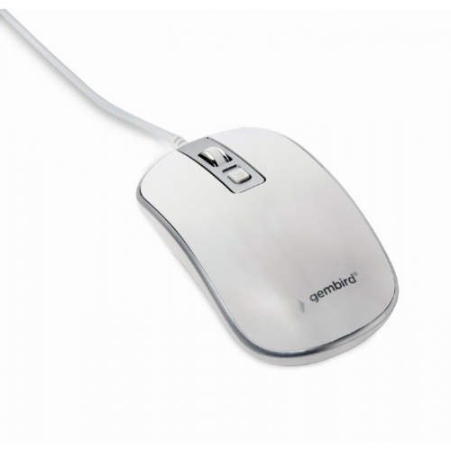 Mouse Optic Gembird MUS-4B-06-WS, USB, White