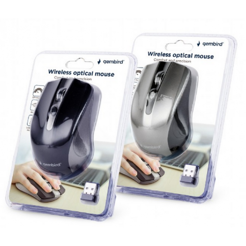 Mouse Optic Gembird MUSW-4B-04-MX, USB Wireless, Mixed Colors