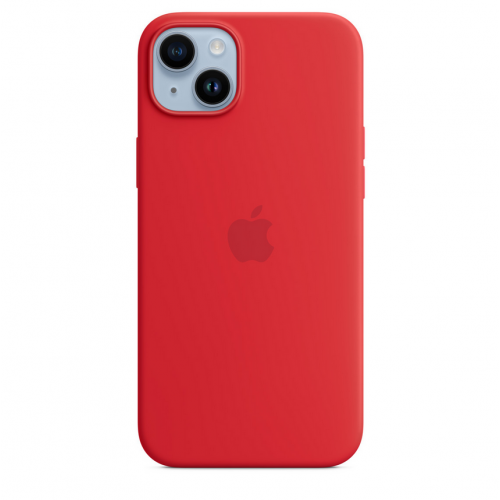 Protectie pentru spate Apple Silicone cu MagSafe pentru iPhone 14 Plus, Red