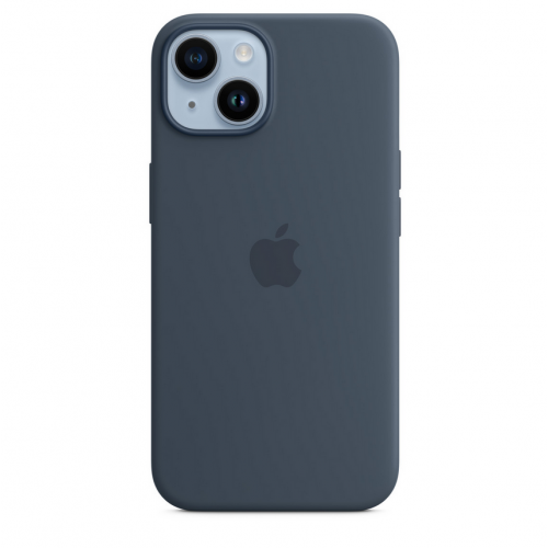 Protectie pentru spate Apple cu MagSafe pentru iPhone 14, Storm Blue