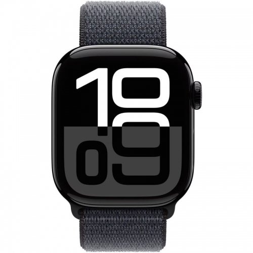 SmartWatch Apple Watch S10 Aluminium, 1.77inch, 4G, Curea Nylon, Ink Sport Loop 