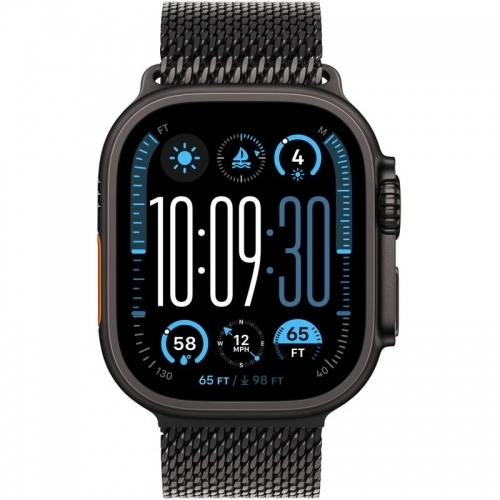 SmartWatch Apple Watch Ultra 2 v2 Titanium, 1.92inch, 4G, Curea Titan S, Black Titanium Case