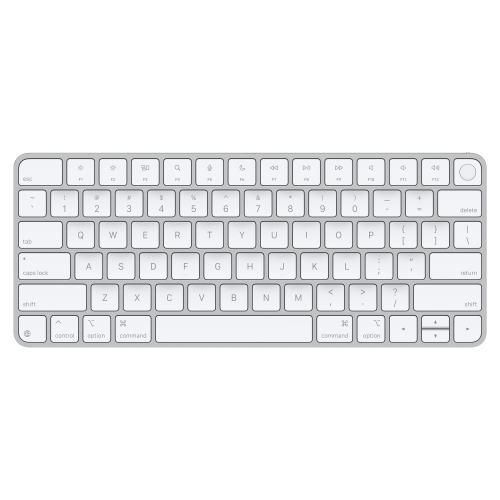 Tastatura Wireless Apple Magic 2024  with Touch ID, Bluetooth, Layout RO, Silver-White