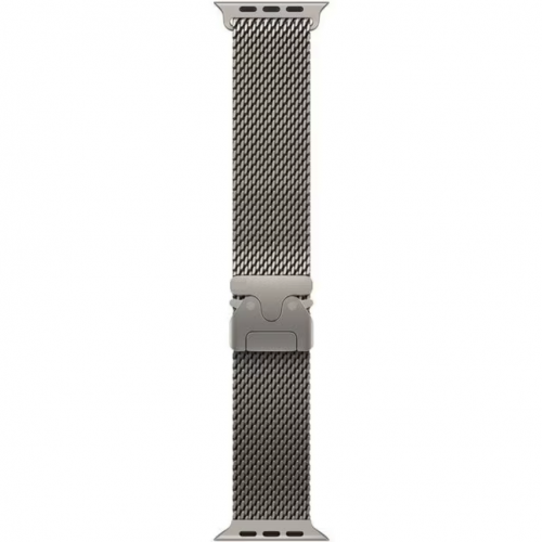 Curea SmartWatch Apple MXKC3ZM/A, 49mm, Natural Titanium Milanese Loop/Small