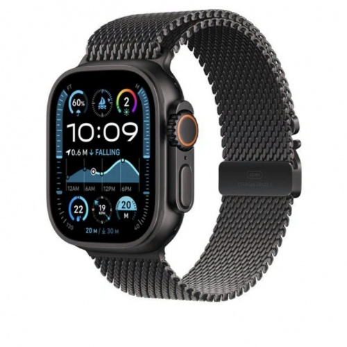 Curea SmartWatch Apple MXKH3ZM/A, 49mm, Black Titanium Milanese Loop/Large