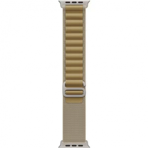 Curea SmartWatch Apple MXN13ZM/A, 49mm, Tan Alpine Loop Small Natural Titanium Finish/Small