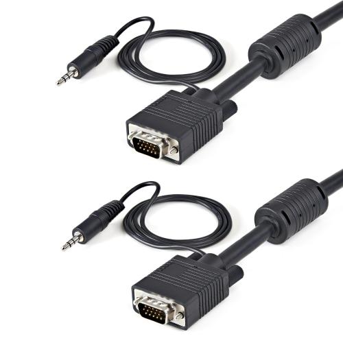 Cablu Startech MXTHQMM5MA, VGA + 3.5mm jack - VGA + 3.5mm jack, 5m, Black